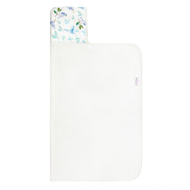 Bambus kapuutsiga vannirätik, HEAVENLY BIRDS - VALGE