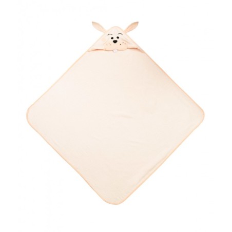 Beebi vannirätik 100x100 cm Jänes roosa