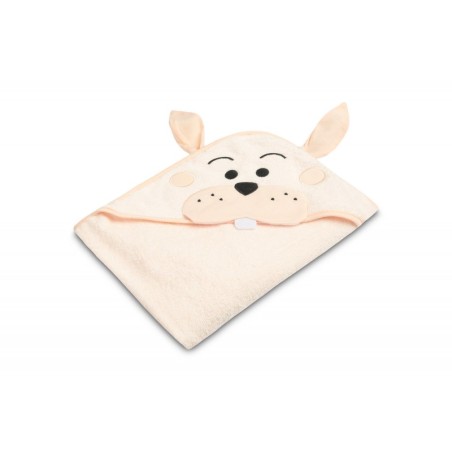 Beebi vannirätik 100x100 cm Jänes roosa