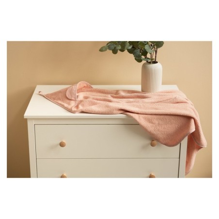 VANNIRÄTIK KREPP TEDDY 100X100 cm roosa