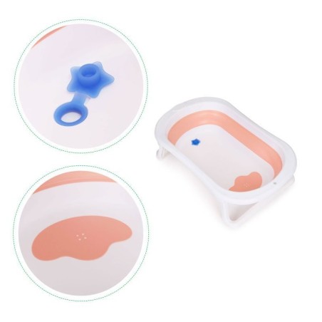 Kokkupandav beebivann roosa