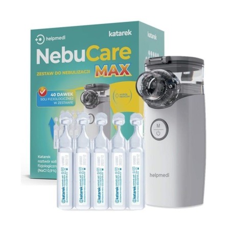 NEBUCARE MAX KOMPLEKT INHALAATOR HELPMEDI KATAREK
