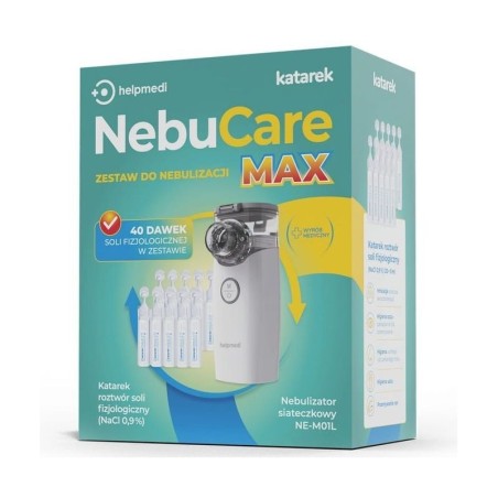 NEBUCARE MAX KOMPLEKT INHALAATOR HELPMEDI KATAREK