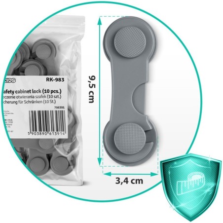 Kapi avamise kaitse 10 tk hall