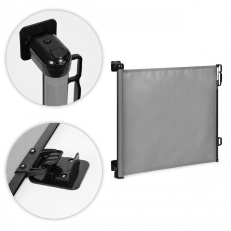 Turvavärav, 150 cm, kaitse treppidele ja ustele, hall