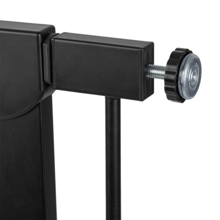 Turvavärav must / puit 76–104 cm