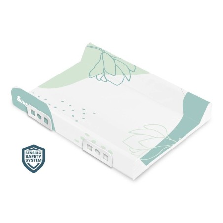 Tugevdatud turvasüsteemiga mähkimisalus – boho roheline 70 cm