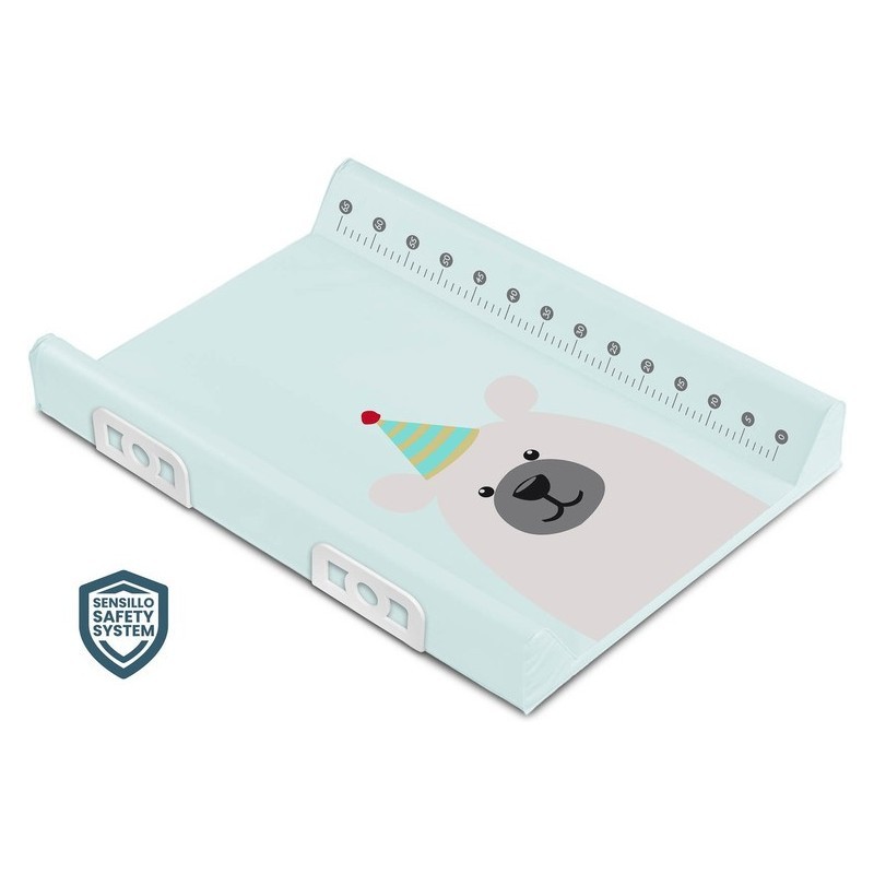 OHUTUSSÜSTEEMIGA mähkimisalus - PARTY BEAR MINT 70 cm