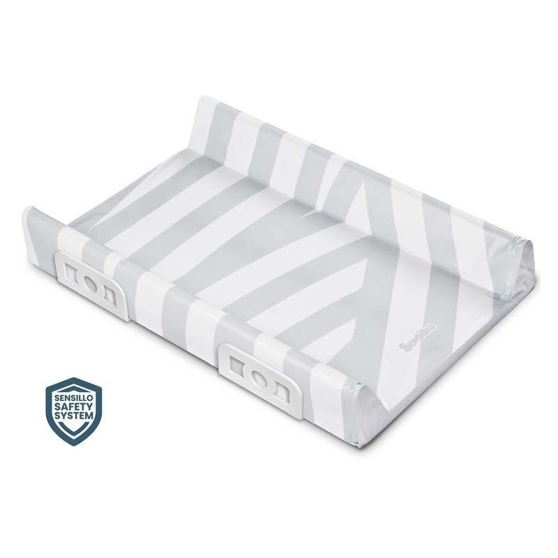 Tugevdatud turvasüsteemiga mähkimisalus – PLATINUM MUSTRID TRIIBUD 70 cm