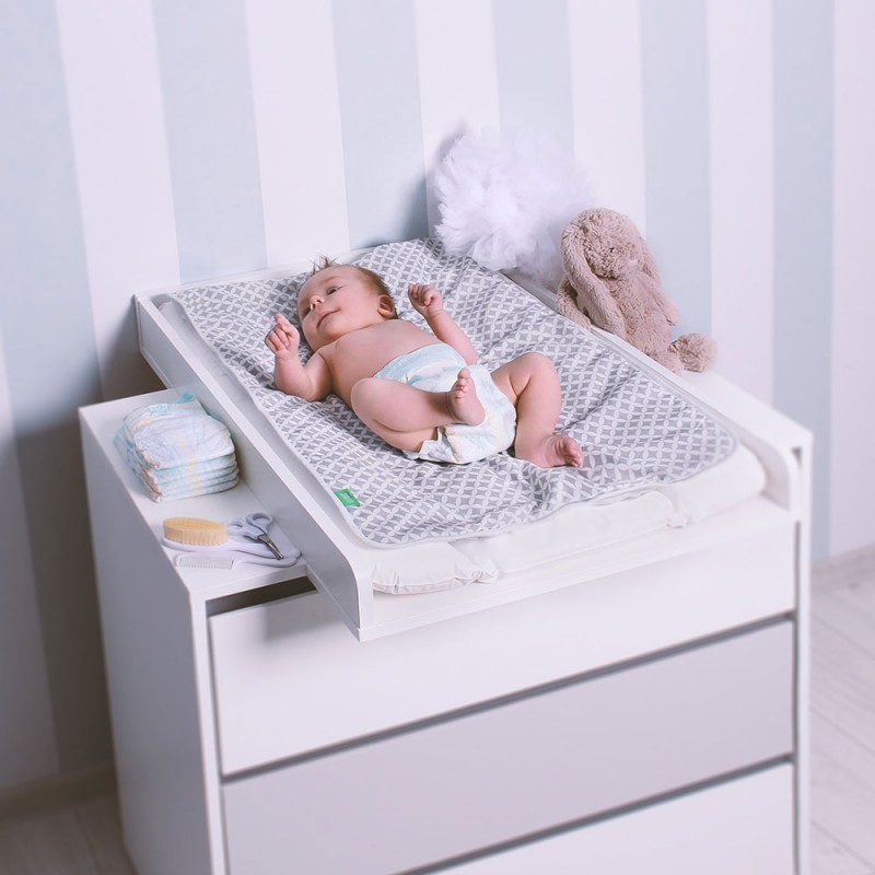 Mähkimismatt, 50x70 cm, valge/hall