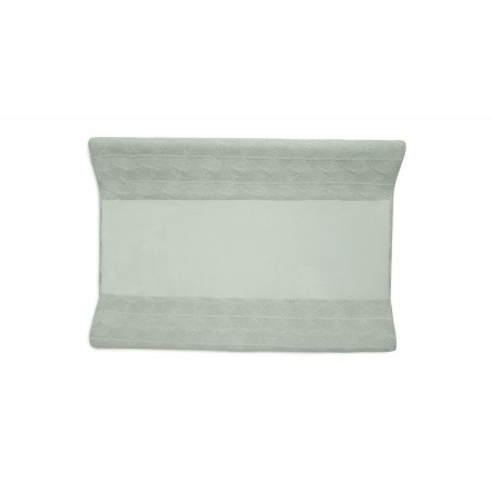 Mähkimisaluse kate kootud 50x70cm Shell Knit Sea Foam GOTS