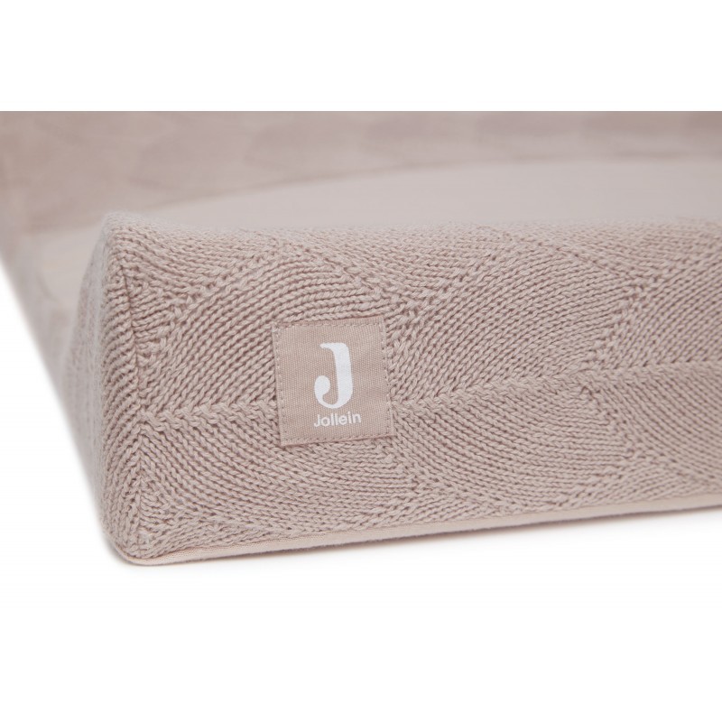 Mähkimisaluse kate kootud 50x70cm Shell Knit Wild Rose GOTS