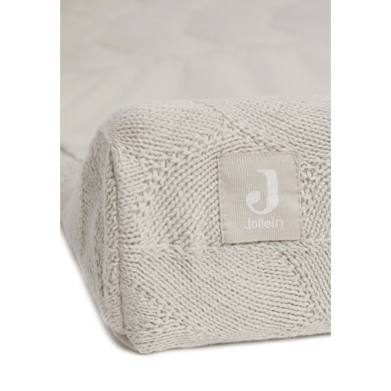 Mähkimisaluse kate kootud 50x70cm Shell Knit Nougat GOTS