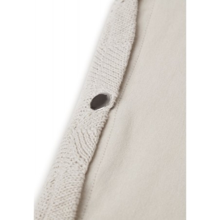 Mähkimisaluse kate kootud 50x70cm Shell Knit Nougat GOTS