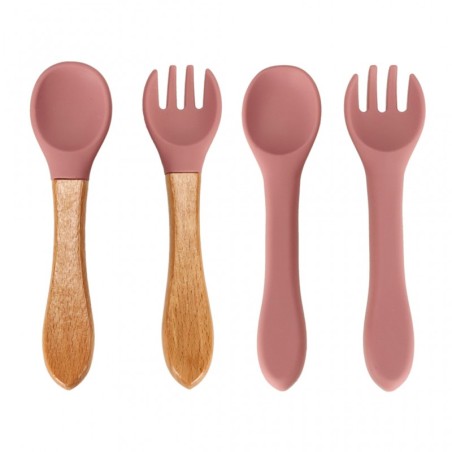 Silikoonist laste sööginõud orav 9 elementi tumeroosa